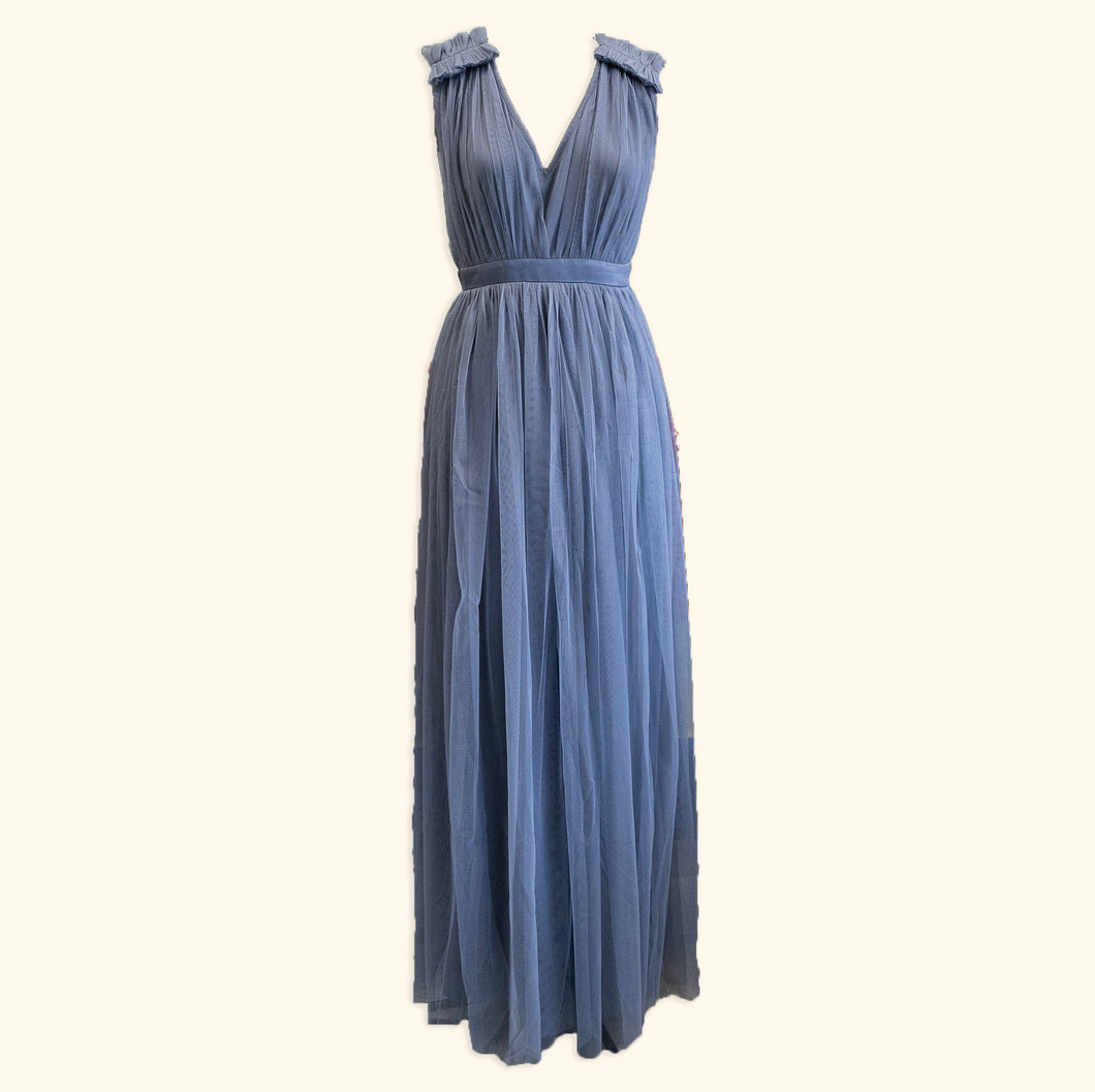 Dusty Blue Maria Dress