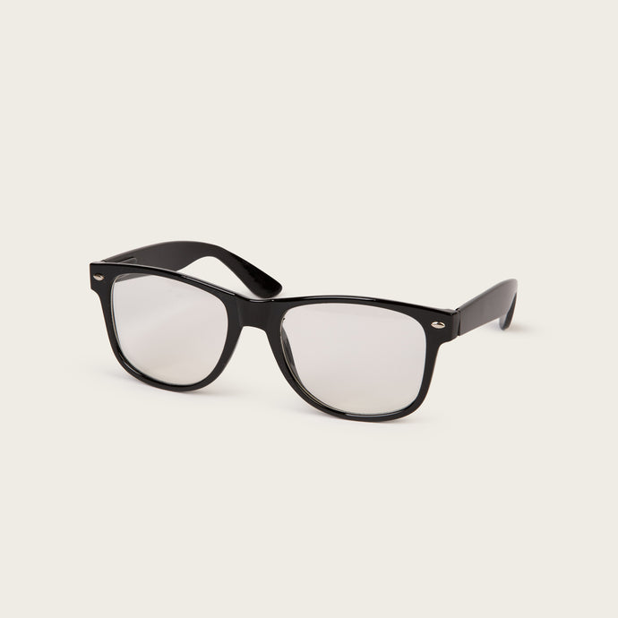 Wayfarer Black Glasses with Clear Lenses