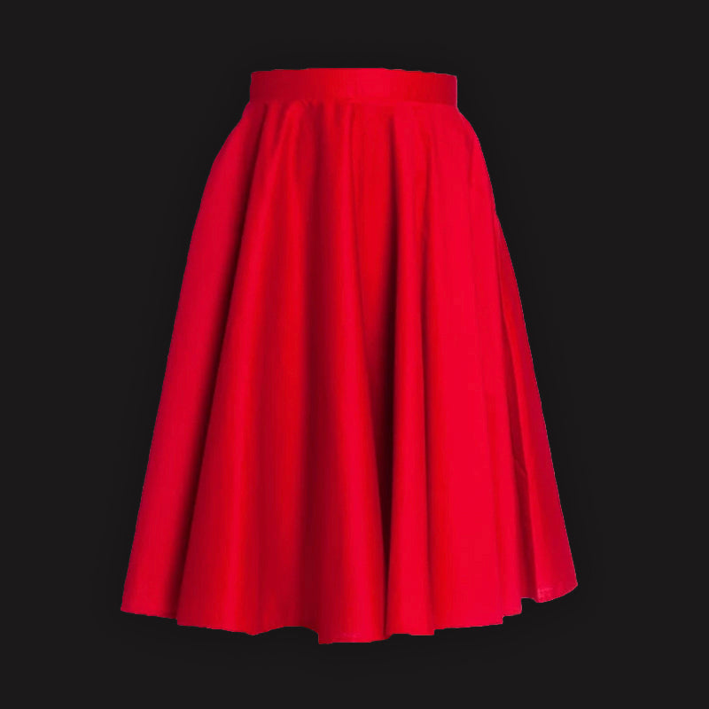 Robyn Red Swing Skirt